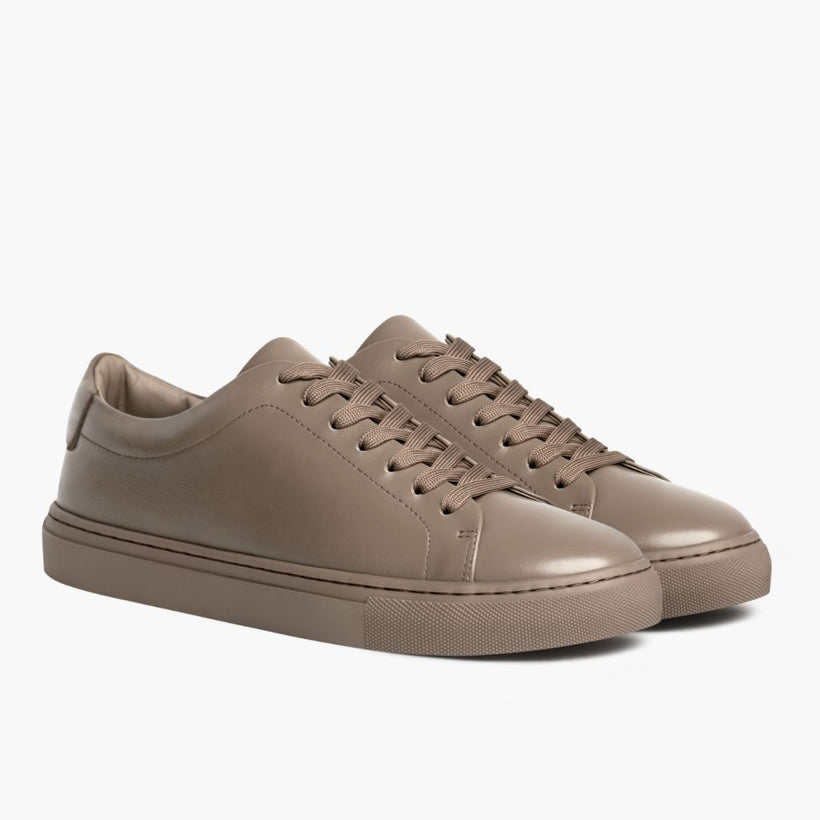 Encore Taupe Leather Sneakers