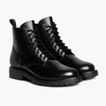 Hero Black Leather Boots