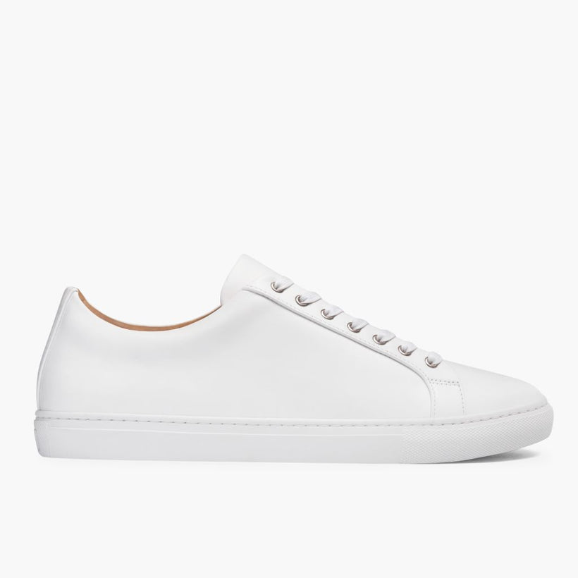 Premier Low Top White Leather Sneakers