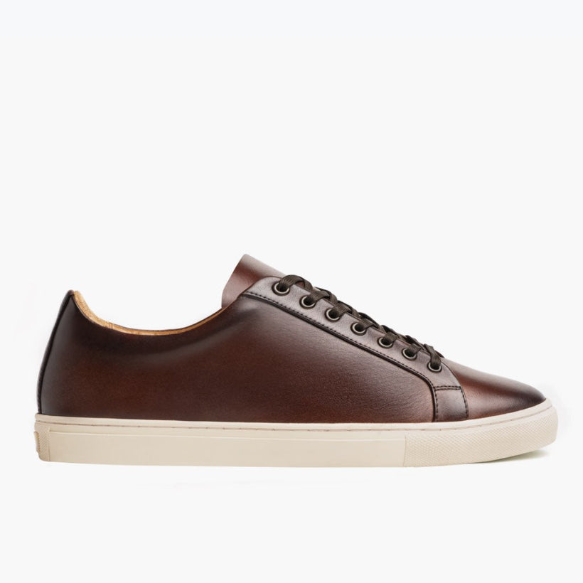 Premier Low Top Coffee Leather Sneakers
