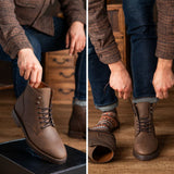 Styled On-Foot Perspective Demonstrating Ankle Fit & Silhouette on Model