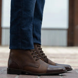Styled On-Foot Perspective Demonstrating Ankle Fit & Silhouette on Model