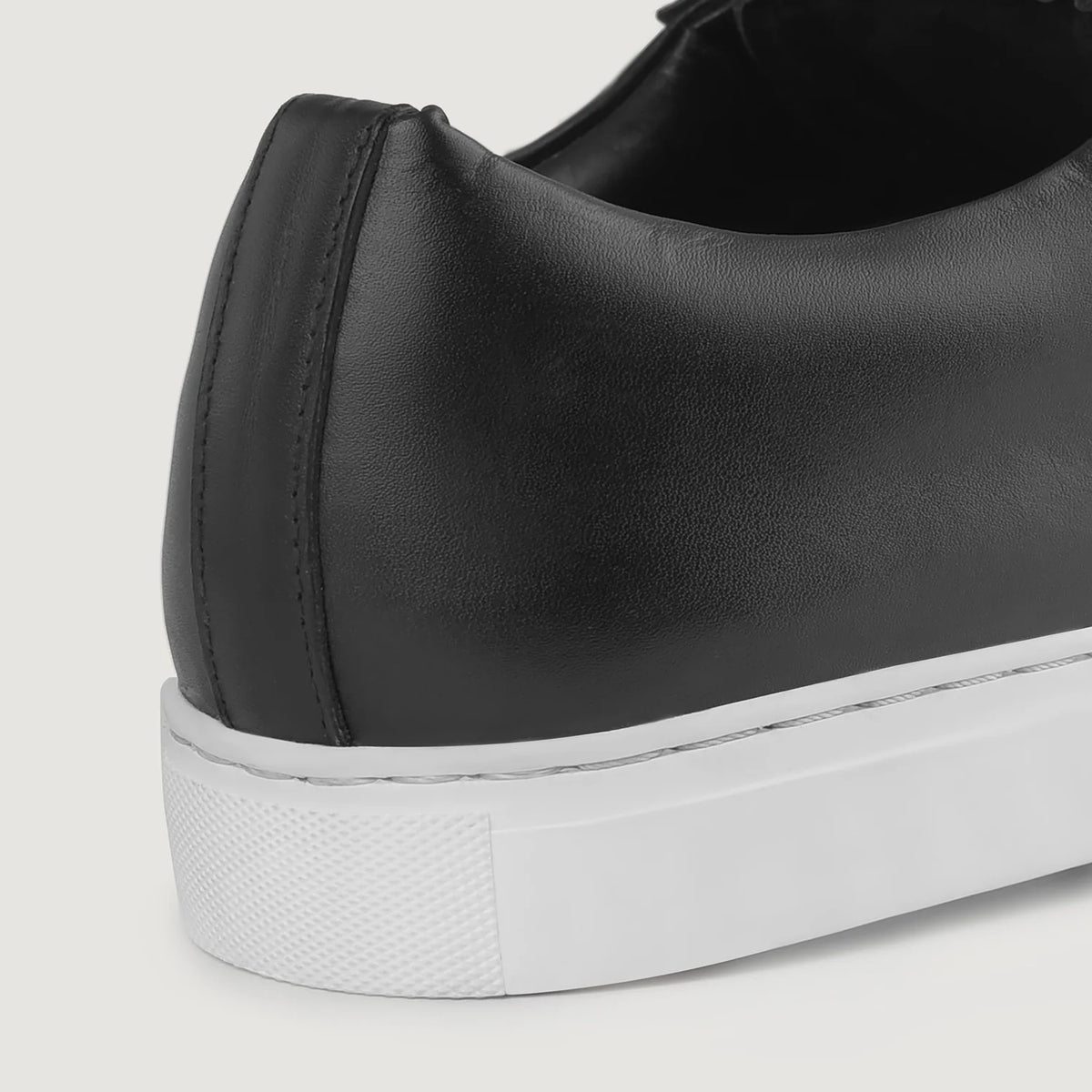 Orlaven Murphy Low Top Black Leather Sneakers footwear image 9