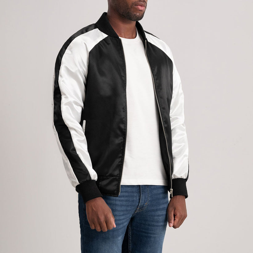 Clarke Black Varsity Jacket