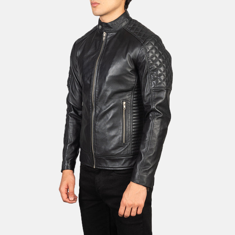 Fernando Quilted Leather Biker Jacket