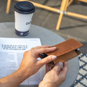 
Cognac Glasses Case Maplewood, detail view 1