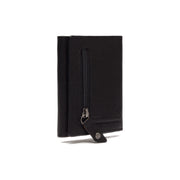 
Solid Antique Brass Hardware & Heavy-Duty Dual Zipper Detail on Paris Full-Grain Leather Card Holder