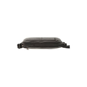 
Loraine Full-Grain Leather Crossbody Bag - Structured Side Profile Showing Gusset Depth & Expansion Capacity
