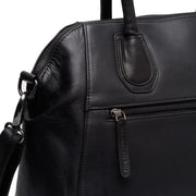 Classic 100% Full-Grain leather Goods - Back View Showing Tailored Shoulder Fit & Clean Hemline