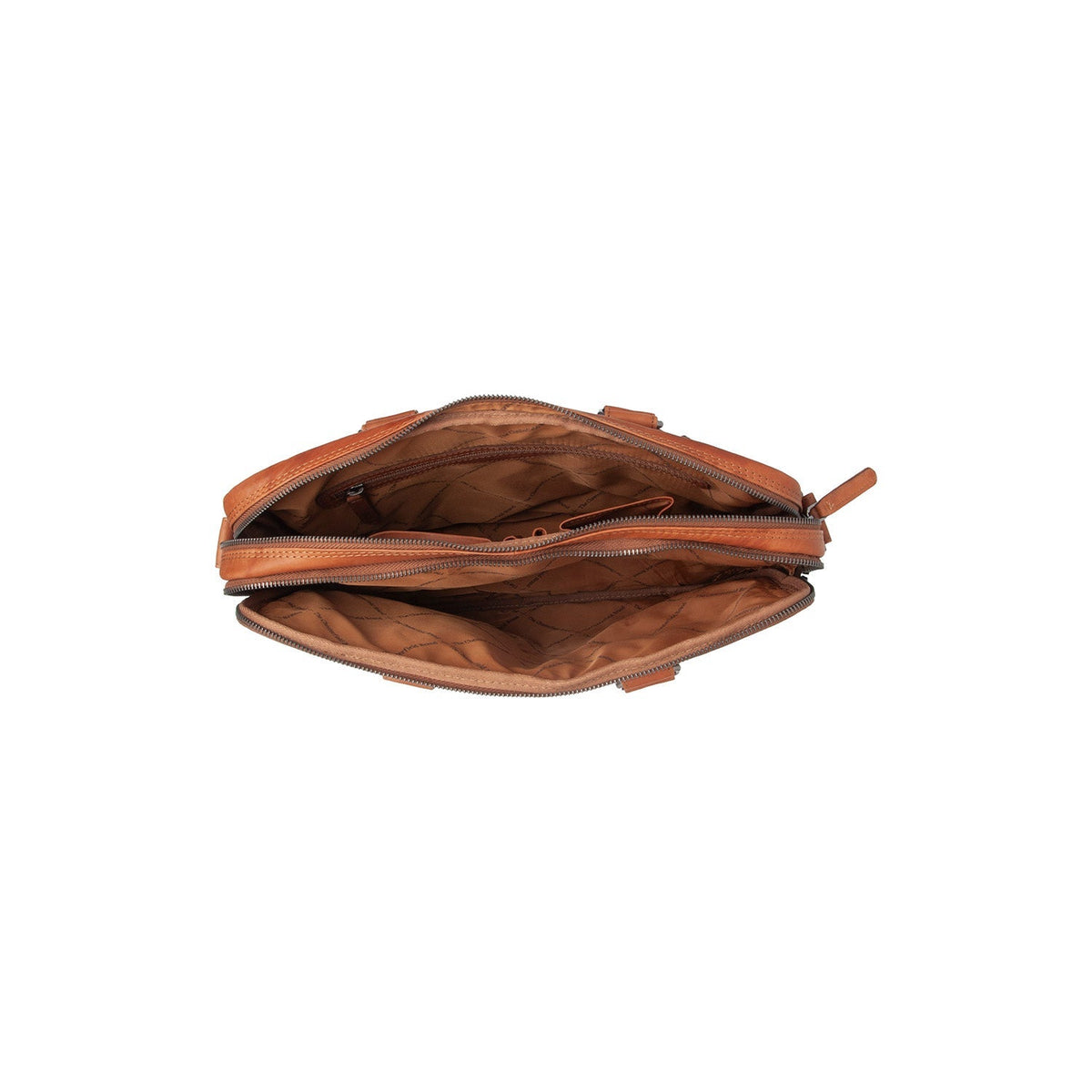 
Cognac Leather Laptop Bag Montara, detail view 3