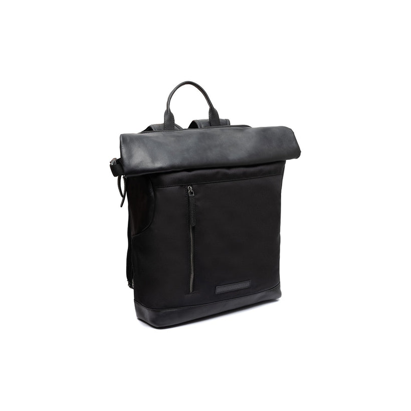 Bornholm Full-Grain Leather Roll-top Backpack