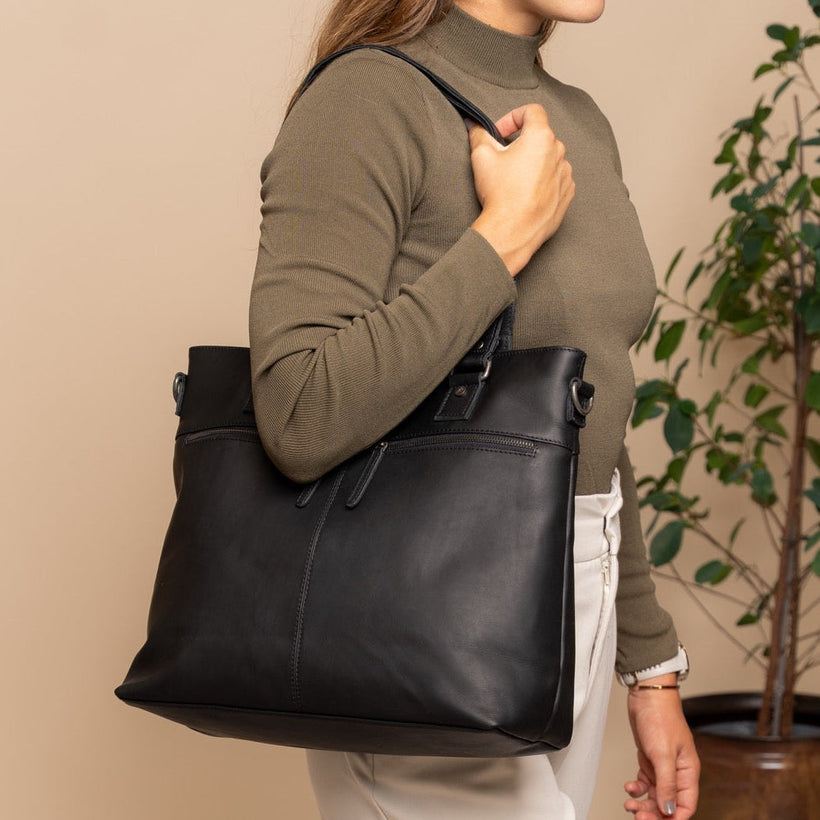 Rome Full-Grain Leather Shopper