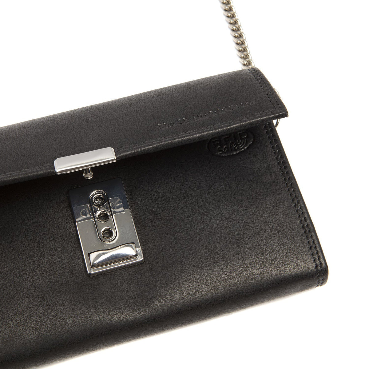 
Elba Full-Grain Leather Waiter Wallet - Structured Side Profile Showing Gusset Depth & Expansion Capacity